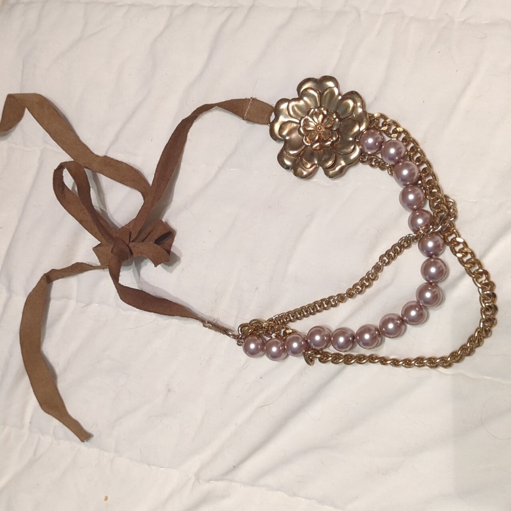 Club Monaco Flower Necklace